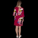 Billiard Ball Ball Game Pink Velour Kimono Dress View4