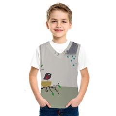 Birds Tree Animal Black Tree Kids  Sportswear by HermanTelo