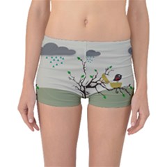 Birds Tree Animal Black Tree Boyleg Bikini Bottoms