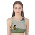 Birds Tree Animal Black Tree Tank Bikini Top View1