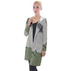 Birds Tree Animal Black Tree Hooded Pocket Cardigan