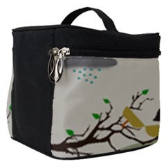 Birds Tree Animal Black Tree Make Up Travel Bag (small) by HermanTelo