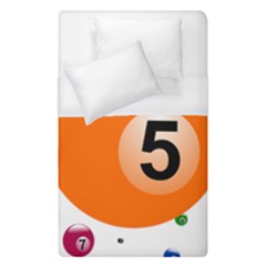 Billiard Ball Ball Game Pink Orange Duvet Cover (single Size)