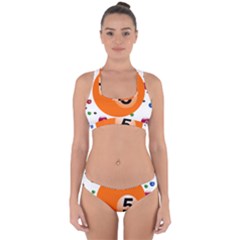 Billiard Ball Ball Game Pink Orange Cross Back Hipster Bikini Set by HermanTelo