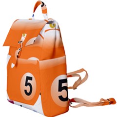 Billiard Ball Ball Game Pink Orange Buckle Everyday Backpack