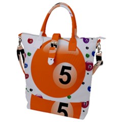 Billiard Ball Ball Game Pink Orange Buckle Top Tote Bag