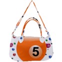 Billiard Ball Ball Game Pink Orange Removal Strap Handbag View2