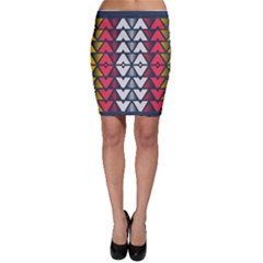 Background Colorful Geometric Unique Bodycon Skirt