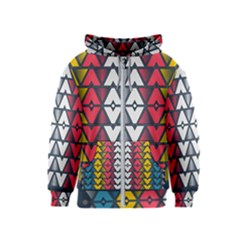 Background Colorful Geometric Unique Kids  Zipper Hoodie