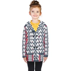 Background Colorful Geometric Unique Kids  Double Breasted Button Coat by HermanTelo