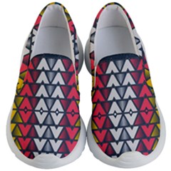 Background Colorful Geometric Unique Kids  Lightweight Slip Ons by HermanTelo