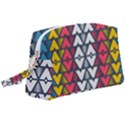 Background Colorful Geometric Unique Wristlet Pouch Bag (Large) View1