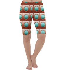 Abstract Circle Square Cropped Leggings  by HermanTelo