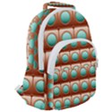 Abstract Circle Square Rounded Multi Pocket Backpack View2