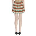 Abstract Circle Square Pleated Mini Skirt View2