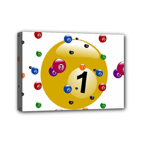 Billiard Ball Ball Game Mini Canvas 7  X 5  (stretched) by HermanTelo