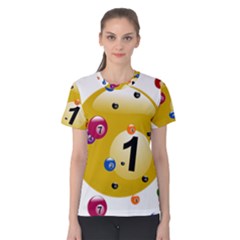 Billiard Ball Ball Game Women s Cotton Tee