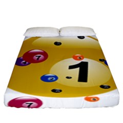 Billiard Ball Ball Game Fitted Sheet (king Size)