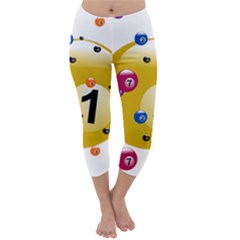 Billiard Ball Ball Game Capri Winter Leggings 