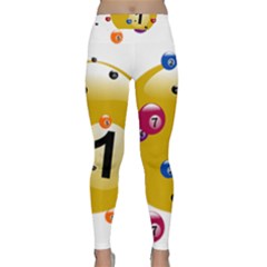 Billiard Ball Ball Game Classic Yoga Leggings by HermanTelo