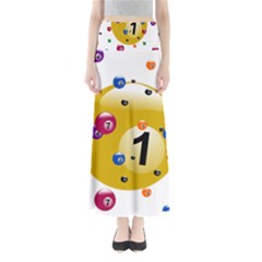 Billiard Ball Ball Game Full Length Maxi Skirt