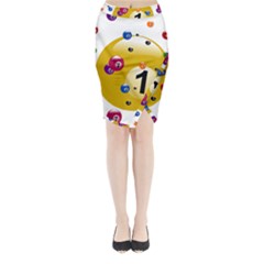 Billiard Ball Ball Game Midi Wrap Pencil Skirt