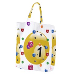 Billiard Ball Ball Game Giant Grocery Tote by HermanTelo