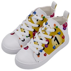 Billiard Ball Ball Game Kids  Mid-top Canvas Sneakers by HermanTelo