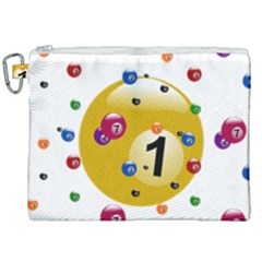 Billiard Ball Ball Game Canvas Cosmetic Bag (xxl)