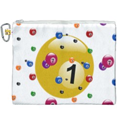 Billiard Ball Ball Game Canvas Cosmetic Bag (xxxl)