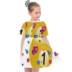 Billiard Ball Ball Game Kids  Sailor Dress