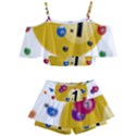 Billiard Ball Ball Game Kids  Off Shoulder Skirt Bikini View1