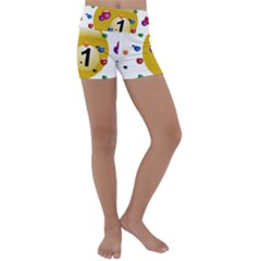 Billiard Ball Ball Game Kids  Lightweight Velour Yoga Shorts