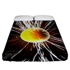 Abstract Exploding Design Fitted Sheet (king Size)