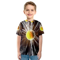 Abstract Exploding Design Kids  Sport Mesh Tee