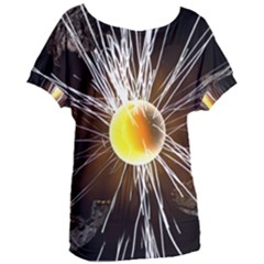 Abstract Exploding Design Women s Oversized Tee