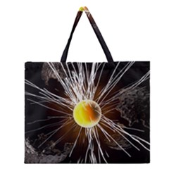 Abstract Exploding Design Zipper Large Tote Bag