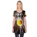 Abstract Exploding Design Short Sleeve Tunic  View1