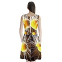 Abstract Exploding Design Sleeveless Waist Tie Chiffon Dress View2