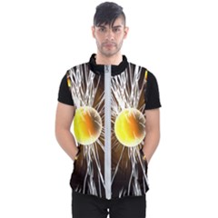 Abstract Exploding Design Men s Puffer Vest