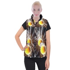 Abstract Exploding Design Women s Button Up Vest by HermanTelo