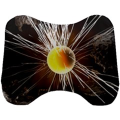 Abstract Exploding Design Head Support Cushion