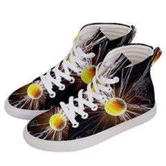 Abstract Exploding Design Men s Hi-top Skate Sneakers