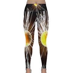 Abstract Exploding Design Lightweight Velour Classic Yoga Leggings