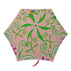 Background Colorful Floral Flowers Mini Folding Umbrellas by HermanTelo