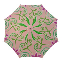 Background Colorful Floral Flowers Golf Umbrellas by HermanTelo