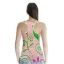 Background Colorful Floral Flowers Racer Back Sports Top View2