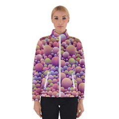 Abstract Background Circle Bubbles Winter Jacket