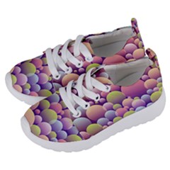 Abstract Background Circle Bubbles Kids  Lightweight Sports Shoes by HermanTelo