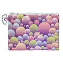 Abstract Background Circle Bubbles Canvas Cosmetic Bag (XL) View1